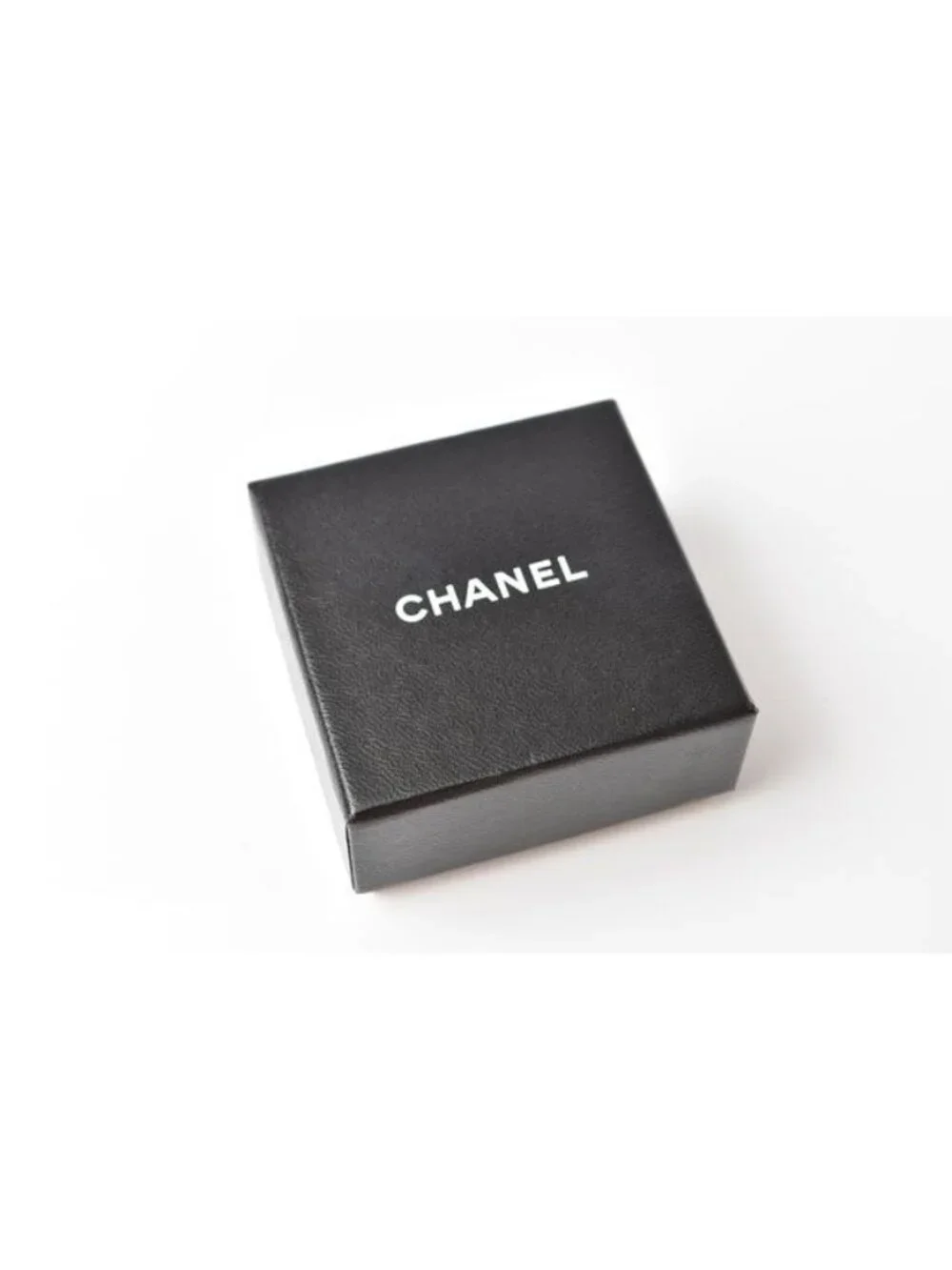 Chanel Logo CC Rhinestone Pearl Swing Coco Mark Gunmetal